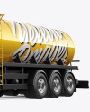 Tank Trailer Truck Mockup - Half Side View