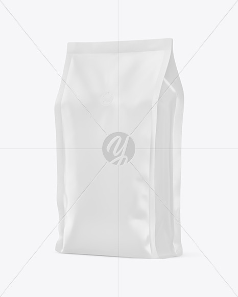 Matte Coffee Bag Mockup - Side View