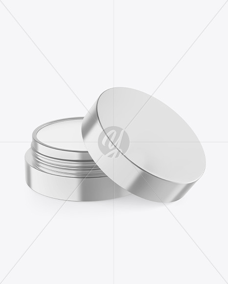 Metallic Lip Balm Jar Mockup