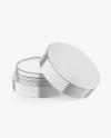 Metallic Lip Balm Jar Mockup