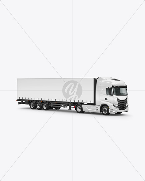 Truck Mockup - Half Side View