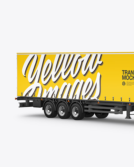 Truck Mockup - Half Side View