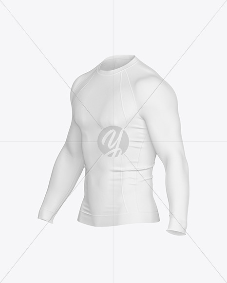 Long Sleeve Compression T-Shirt Mockup