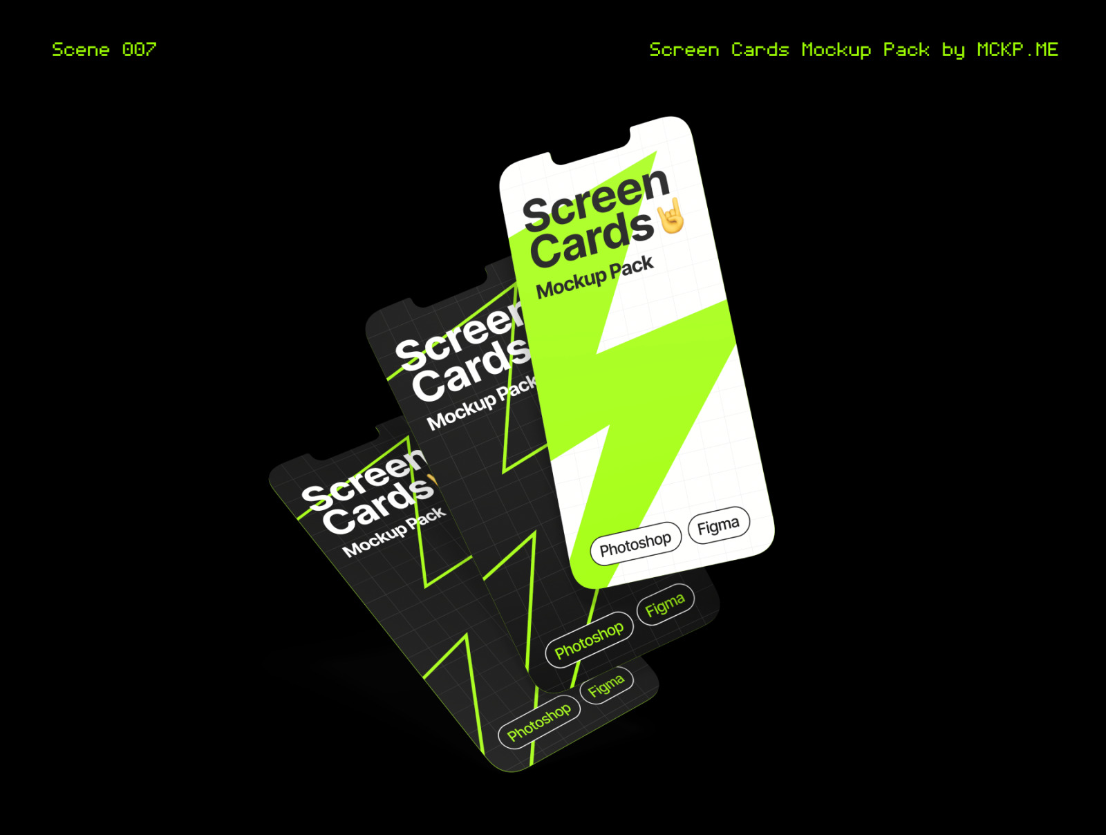 Screen Cards Mockup Pack Screen Cards Mockup Pack