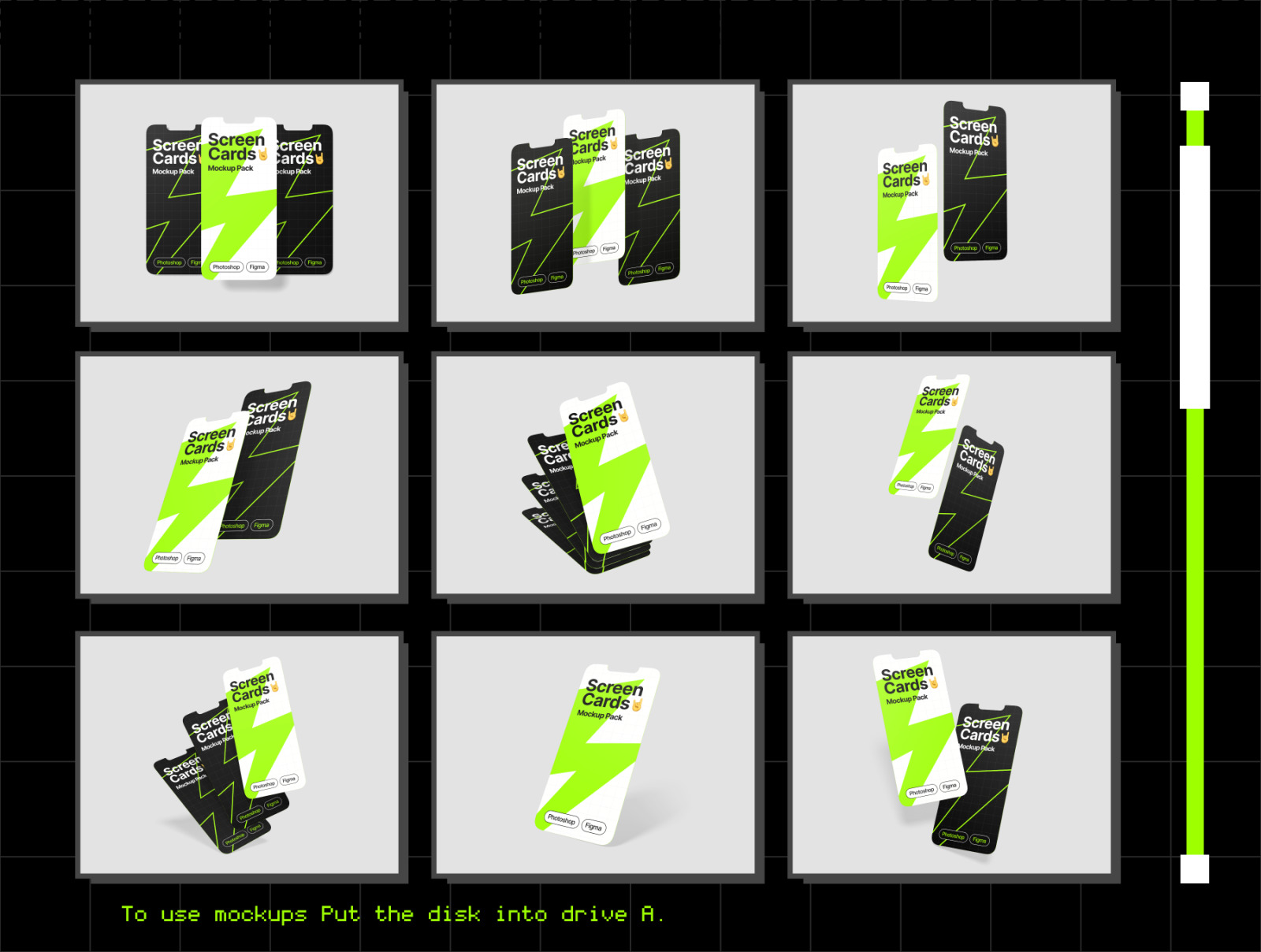 Screen Cards Mockup Pack Screen Cards Mockup Pack