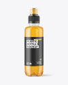 220ml Clear PET Orange Drink Bottle Mockup