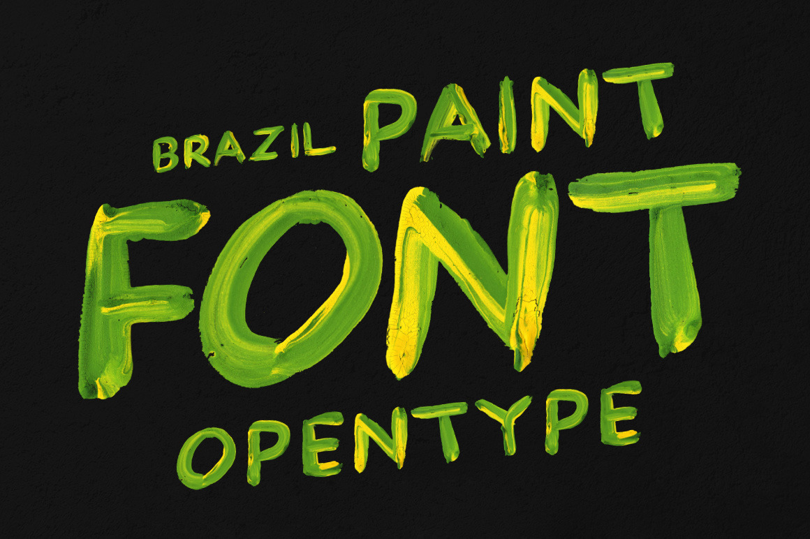 Brazil Paint Font Brazil Paint Font