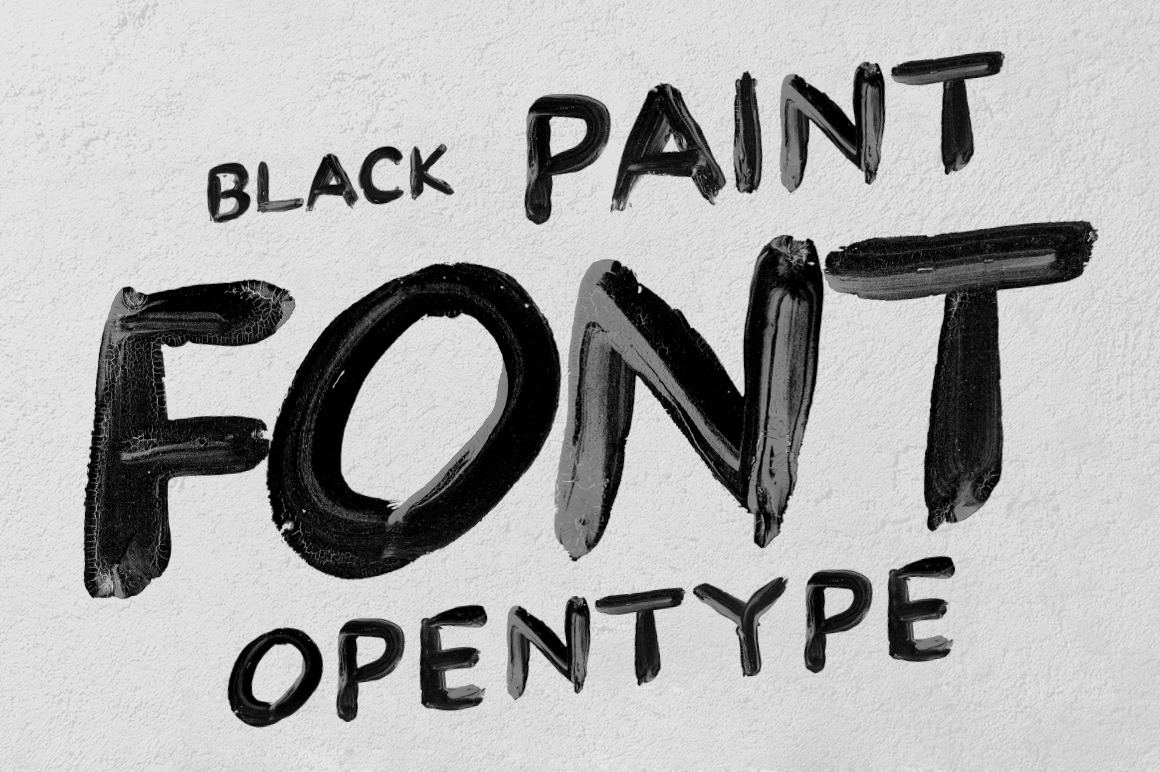 Black Paint Font