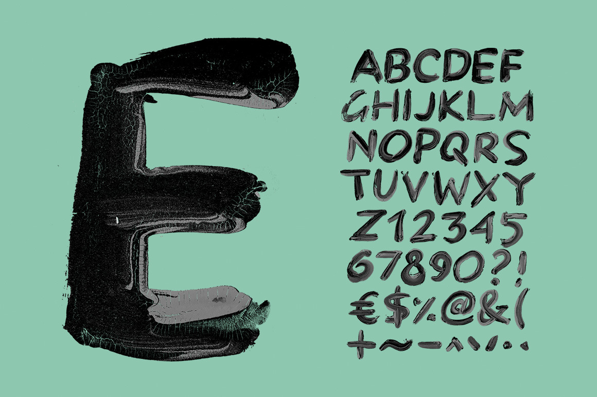 Black Paint Font Black Paint Font