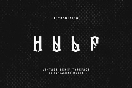 Hulf Font - Decorative serif font