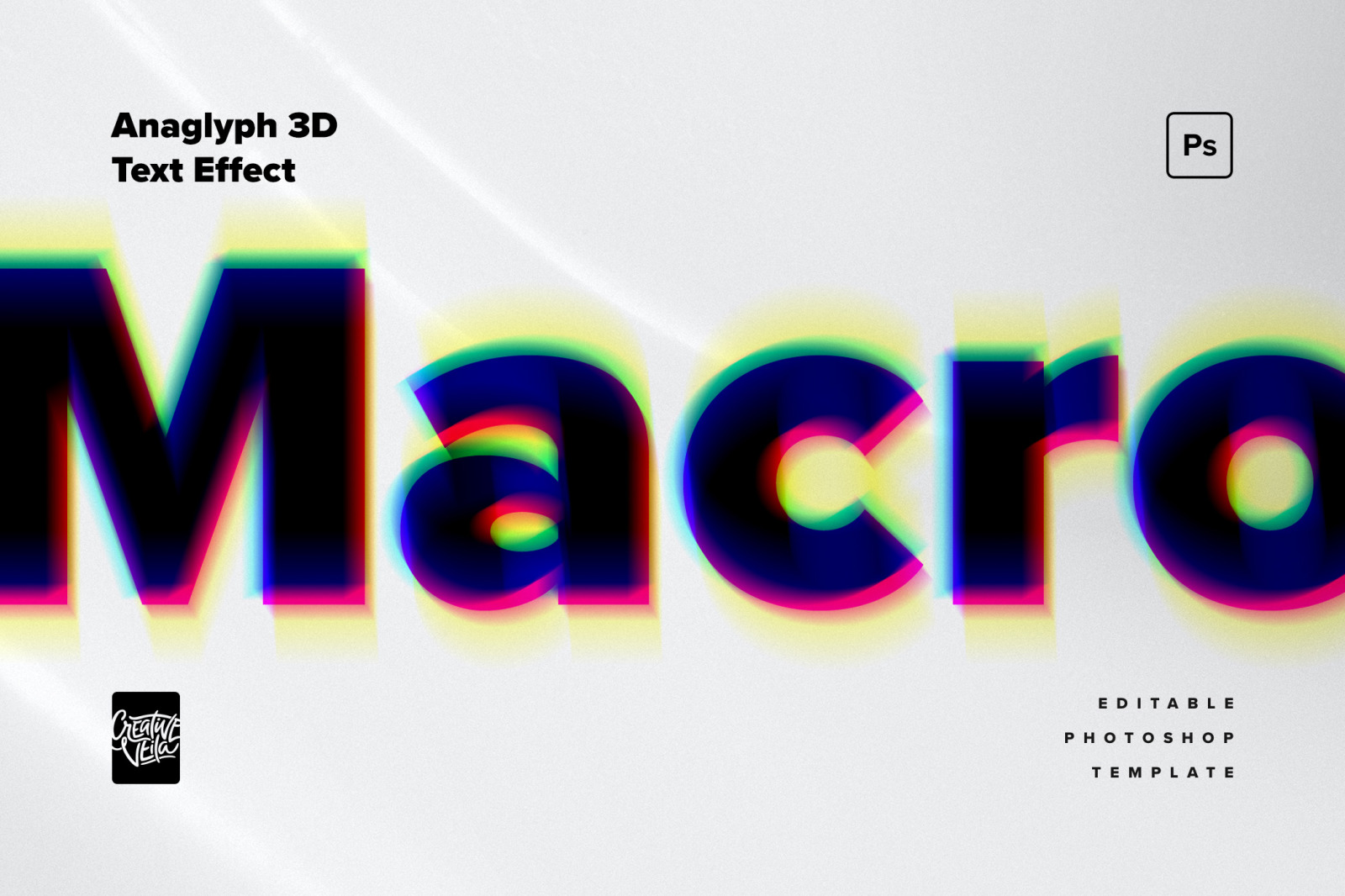 Anaglyph 3D Text Effects