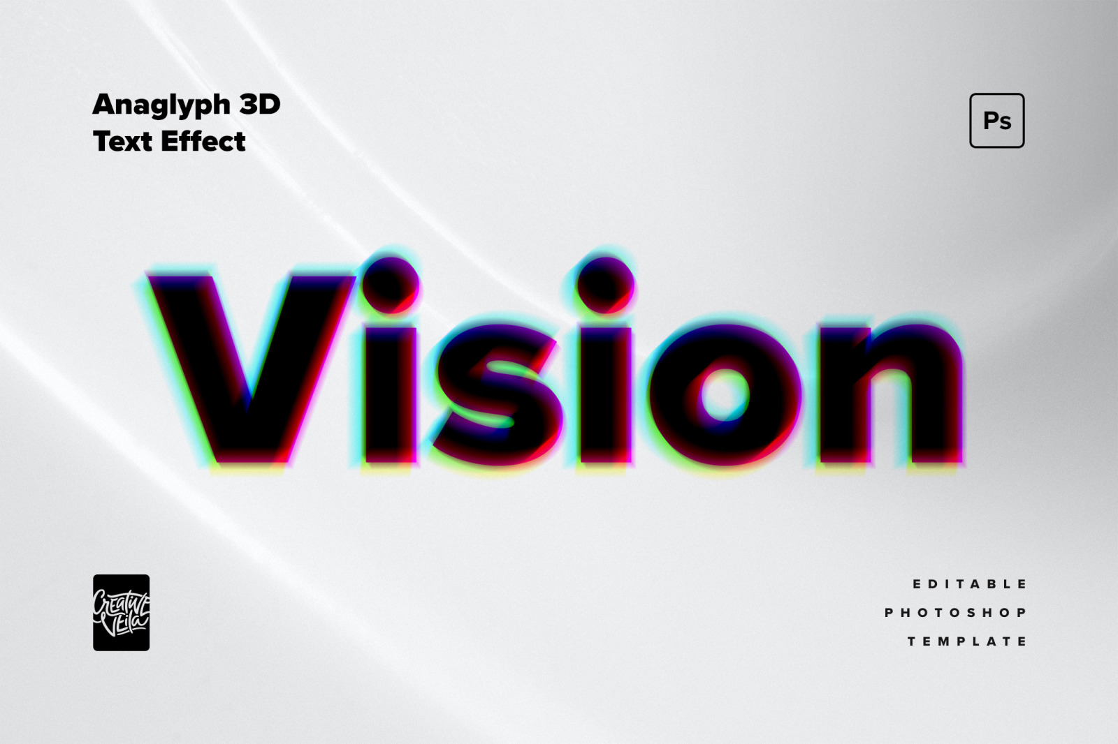 Anaglyph 3D Text Effects