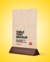 Matte Table Tent Mockup