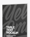 Matte Table Tent Mockup