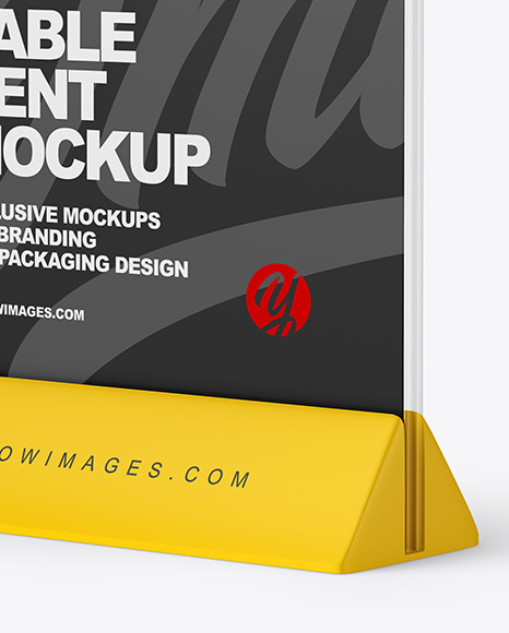 Matte Table Tent Mockup