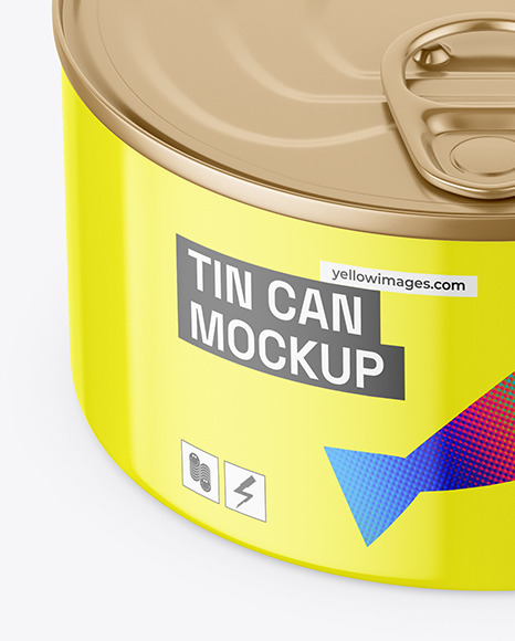 Tin Can w/ Glossy Finish Mockup