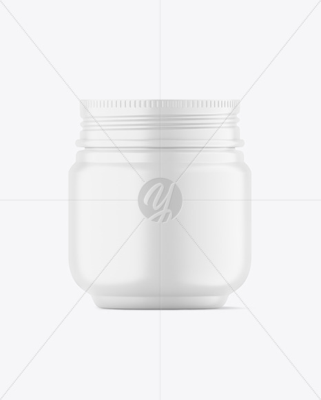 Matte Cosmetic Jar Mockup