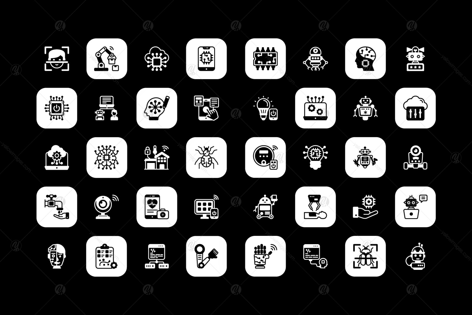 Smart Devices Glyph Icons Smart Devices Glyph Icons