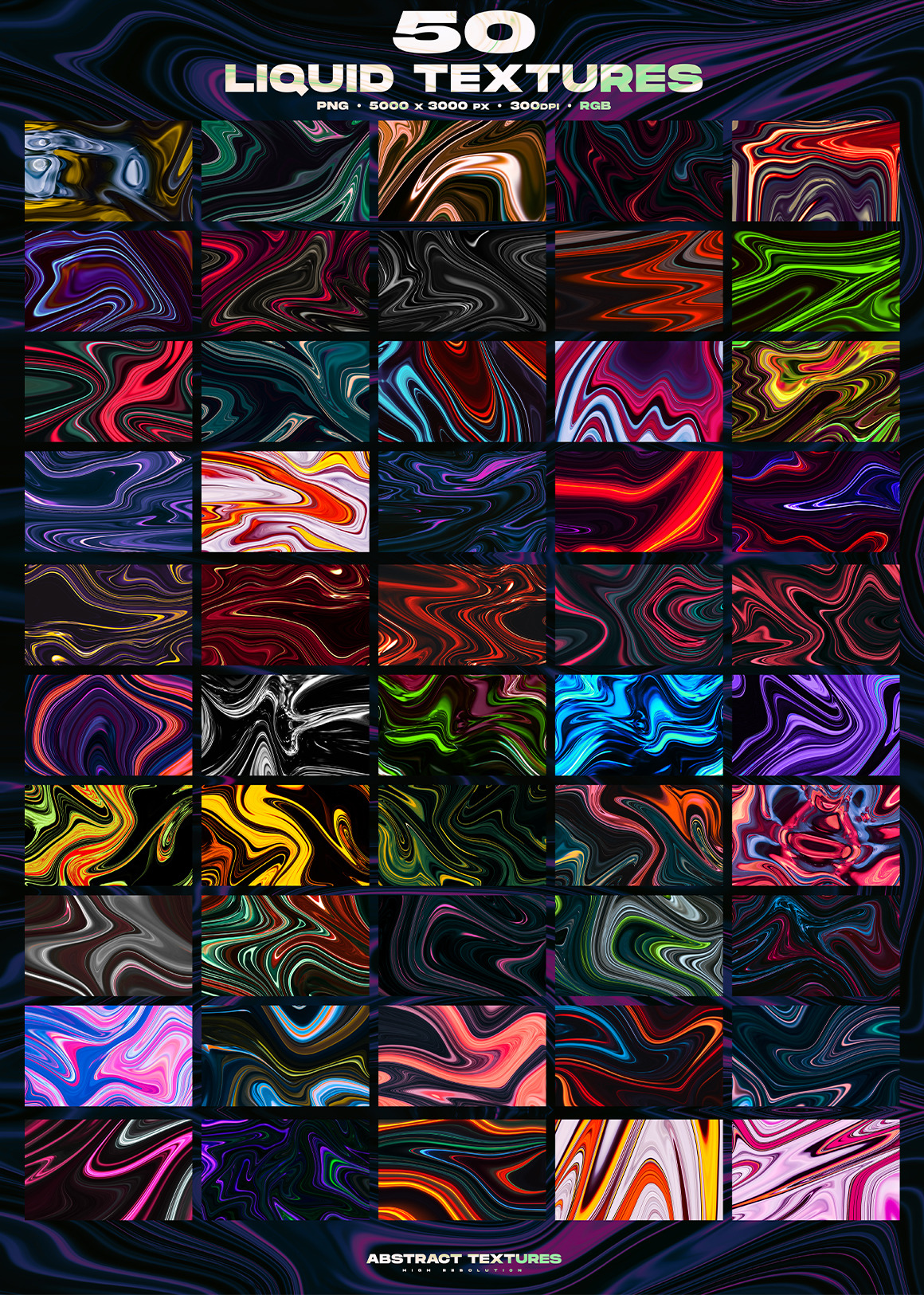 Liquid Marble - 50 Abstract Textures Pack Vol.1 Liquid Marble - 50 Abstract Textures Pack Vol.1
