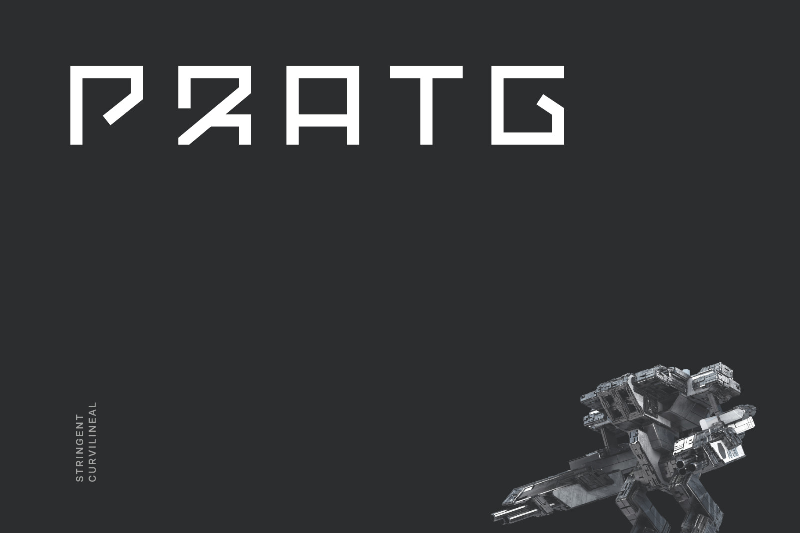 Pratg Futuristic Tech Font Pratg Futuristic Tech Font