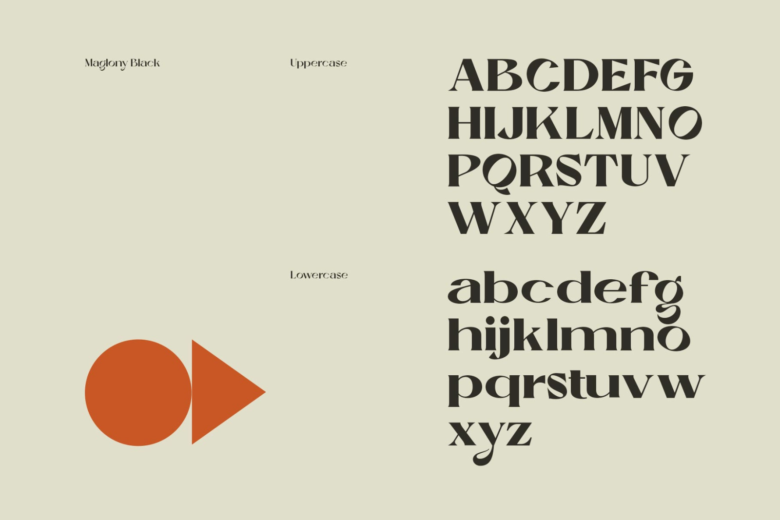 Maglony typeface