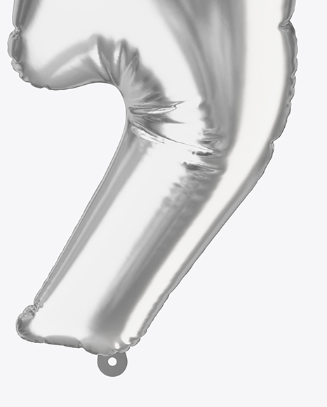 Comma Sign Foil Balloon Mockup