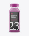 Clear Bottle with Blueberry Smoothie Mockup