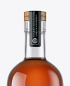 Glass Bottle W/ Cognac Mockup