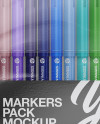 20x Markers Pack Mockup