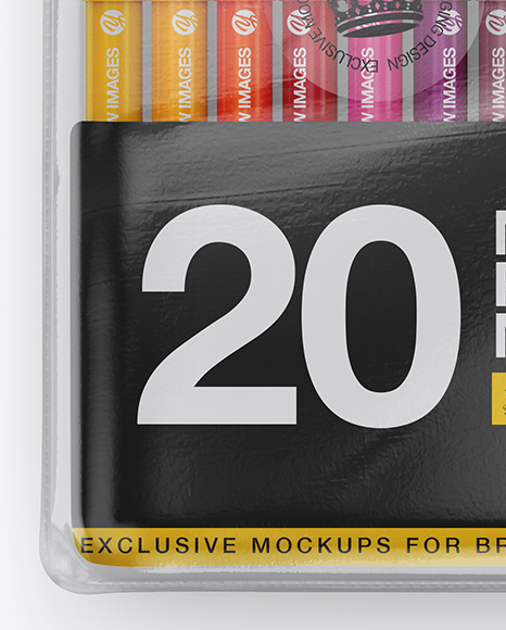 20x Markers Pack Mockup