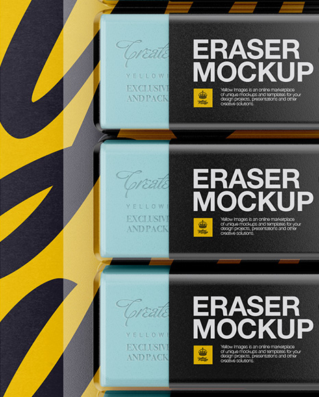 Erasers Blister Pack Mockup