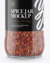 Red Paprika Spice Jar Mockup