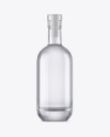 Glass Bottle W/ Vodka Mockup