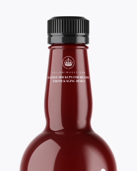 Glossy Ceramic Bottle Mockup