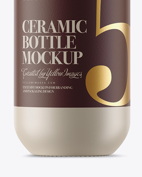 Ceramic Bottle Mockup Ceramic Bottle Mockup