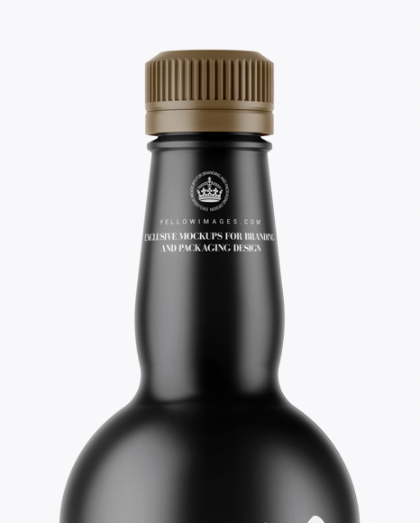 Matte Ceramic Bottle Mockup