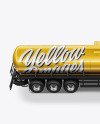 Tank Trailer Truck Mockup - Side View