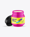 Opened Matte Cosmetic Jar Mockup Opened Matte Cosmetic Jar Mockup
