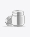 Opened Metallic Cosmetic Jar Mockup Opened Metallic Cosmetic Jar Mockup