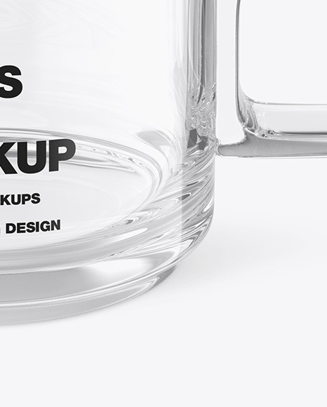 Clear Glass Mug Mockup