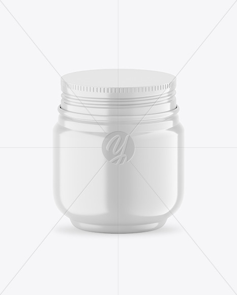 Glossy Cosmetic Jar Mockup Glossy Cosmetic Jar Mockup