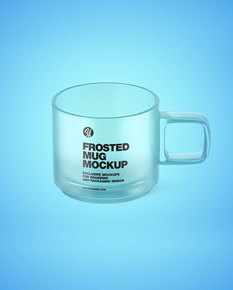 Frosted Glass Mug Mockup