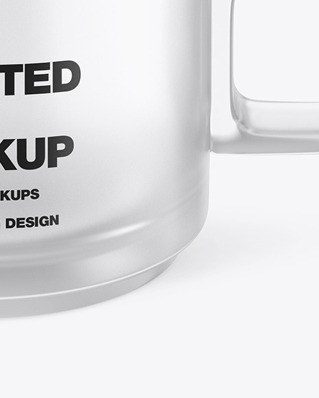 Frosted Glass Mug Mockup