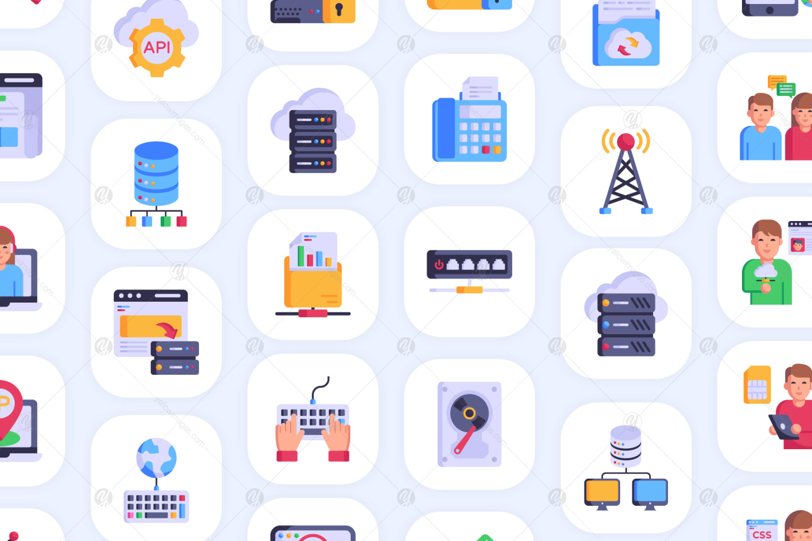 100 Information Technology Icons