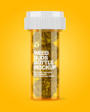 Medicinal Jar with Weed Buds Mockup