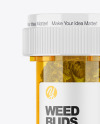 Medicinal Jar with Weed Buds Mockup