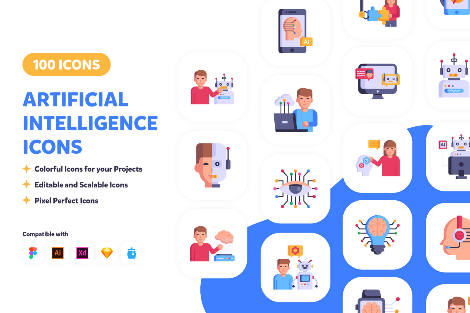 100 Artificial Intelligence Icons 100 Artificial Intelligence Icons
