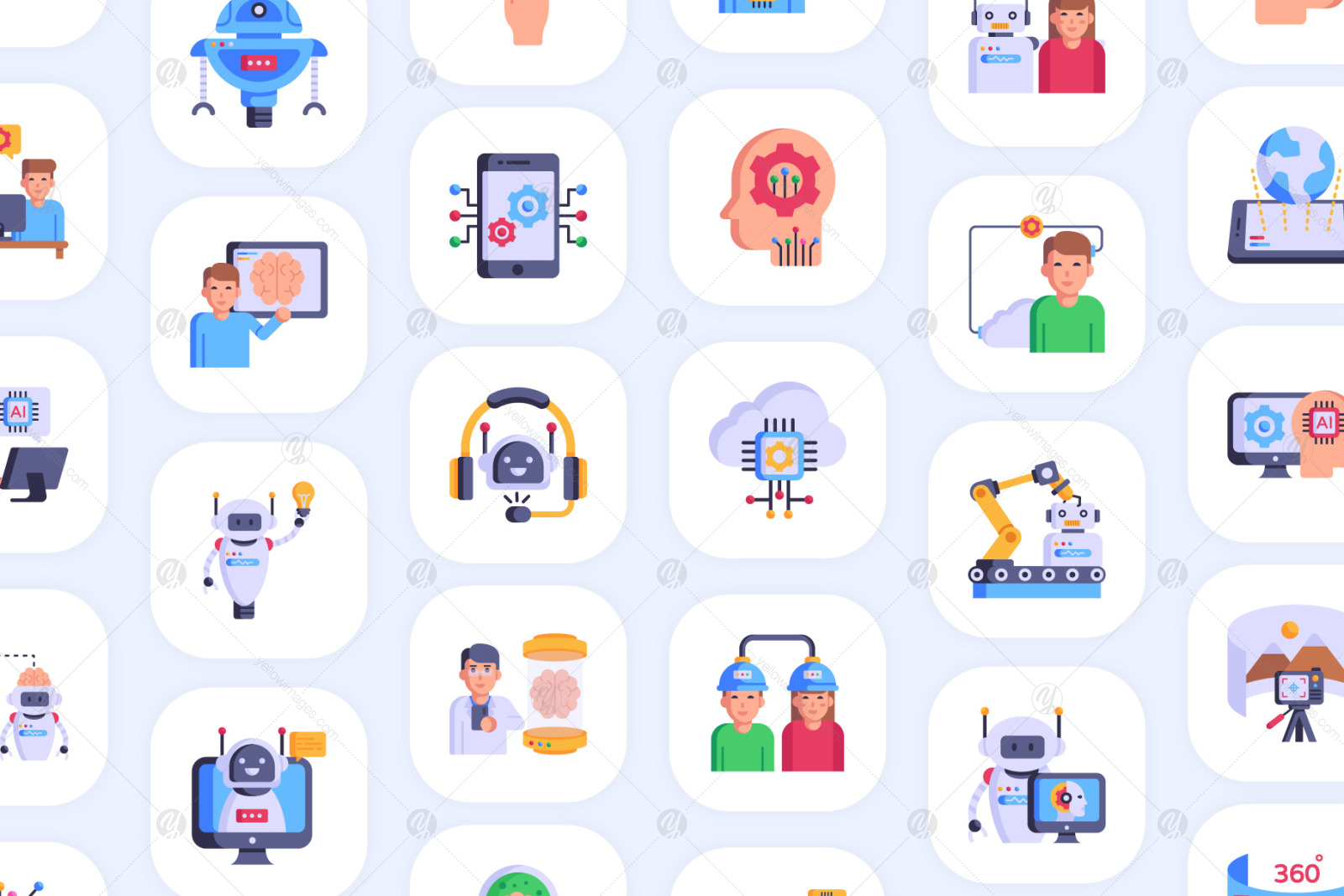 100 Artificial Intelligence Icons 100 Artificial Intelligence Icons