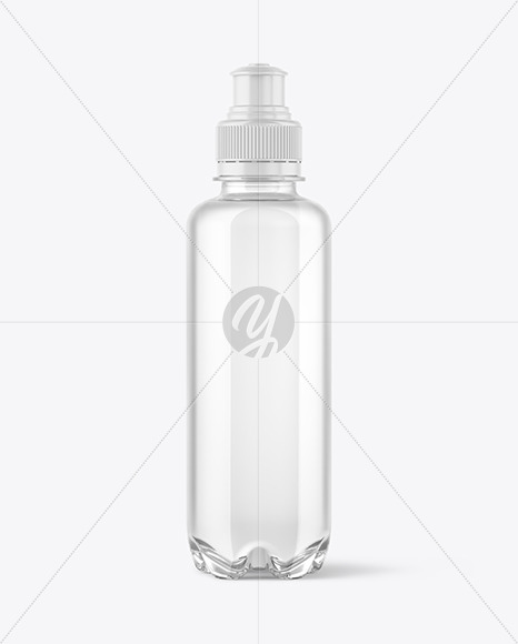 220ml Clear PET Water Bottle Mockup