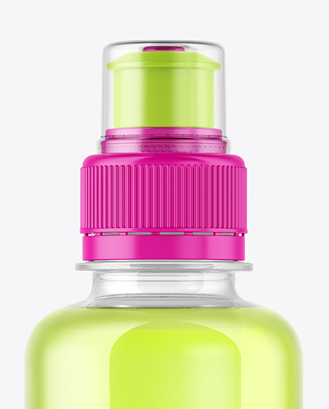 220ml Clear PET Drink Bottle Mockup